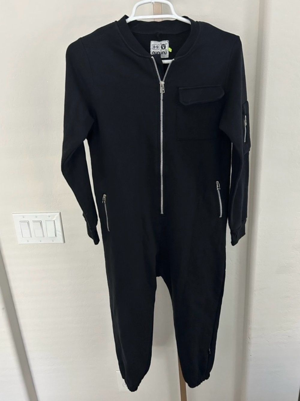 nununu Black Long-Sleeve Jumpsuit